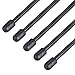 sourcing map Tube antenne RC Capuchon RC Bateau 5Pcs Noir Plastique