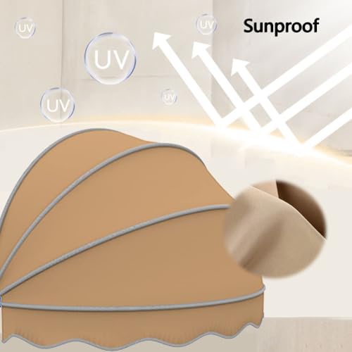 Auvent de terrasse rétractable et imperméable de 100cm - 5
