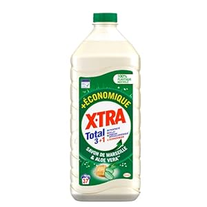 X•TRA Marsella – 37 Lavados (1,85L) – Detergente líquido – Combate las Malvas Odedoras – Detergente ropa blanca y…