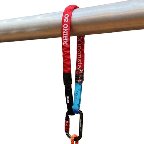 Xmonster Rhino 80 UHMWPE strop High Strength Anchor Sling Synthetic Rigging Line Winch Extensions line 4.9ft