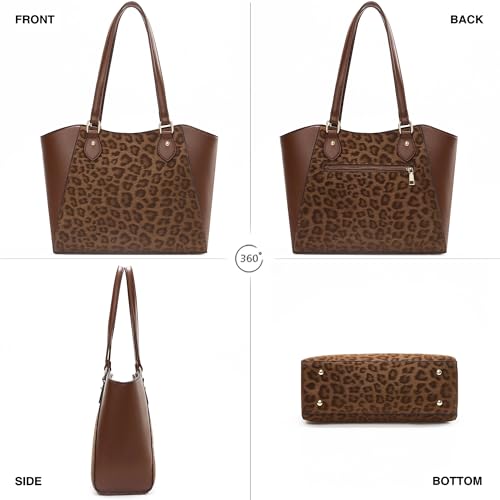 Image of CHICAROUSAL Tote Handbags Purses for Women PU Leather Womens Shoulder Bag | Large Tote Bag for Women, Shoulder Purse, Vegan Leather Purses for Women, Women's Handbags
