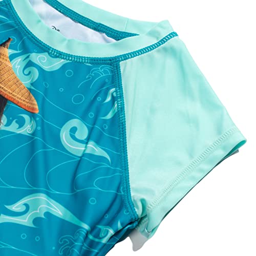 Disney Raya And The Last Dragon Little Girls Rash Guard And Bikini Bottom Blue 7-8 #TOP5