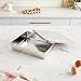 YBM HOME Stainless Steel Covered Cake Pan, Silver (Small-)