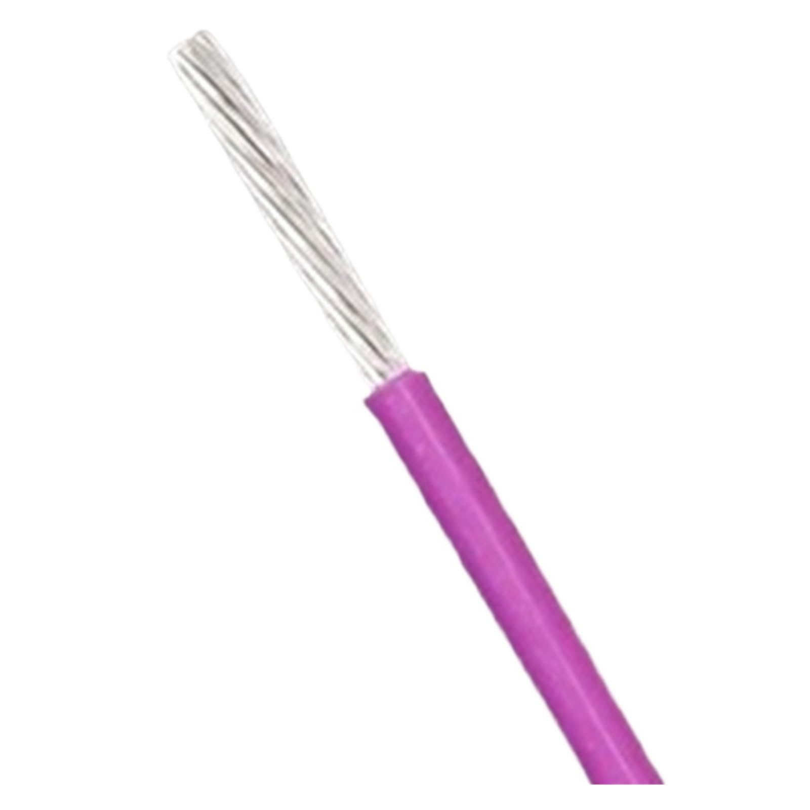 Cable electrónico Chapado en Plata PTFE de 2/5/10m, Cable de Cobre Aislado de señal de Auriculares de Audio 17 18AWG(Purple,10m 17AWG)