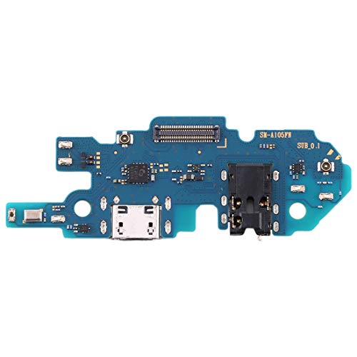 compatibile per SAMSUNG GALAXY A10 SM-A105FN A105FN FLAT FLEX sub Board DOCK USB JACK CIRCUITO CARICA CONNETTORE RICARICA+MICROFONO SYNC DATI + PORTA INGRESSO JACK CUFFIE AURICOLARI HEADSET