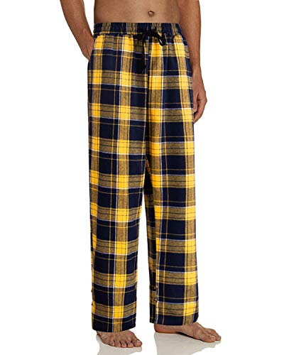 Alimens & Gentle Mens Heavyweight Flannel Plaid Pajama Pants 100% Cotton Sleep Lounge Pant