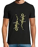 latostadora Camiseta Manga Corta Salamandras para Hombre - Negro XL - Ref. 1178545-P