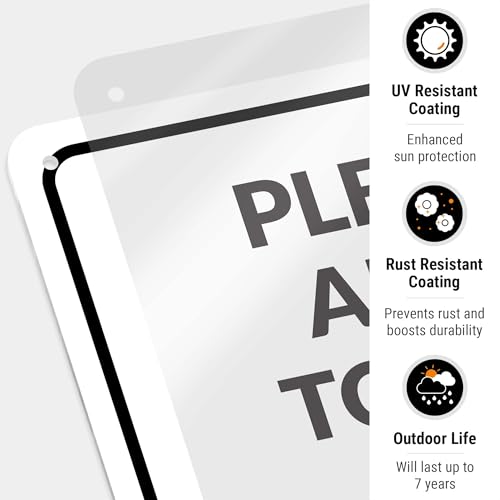 Image of Package Delivery Sign, Delivery Instructions Deliver All Package to Front Door Left Arrow Sign, 10x14 Inches, Rust Free .040 Aluminum, Fade Resistant, Made in USA