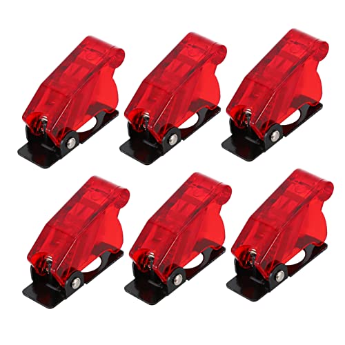 LIFKOME 6 Pack Toggle Switch Safety Covers Waterproof Plastic Iron Construction Space-Saving Ideal Present