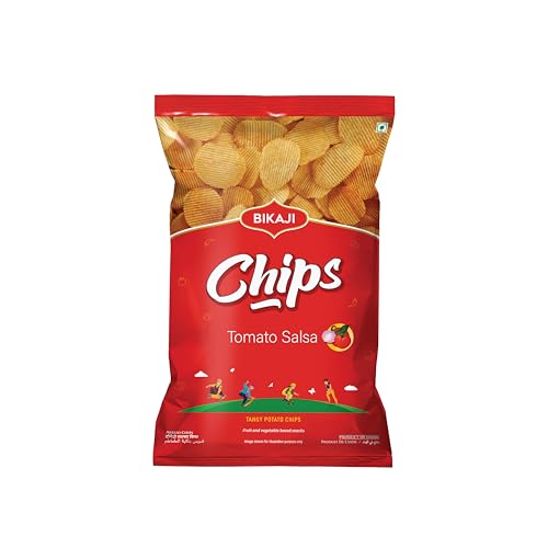 Bikaji Aloo Bhujia & Potato Chips Tomato Salsa Combo – 280g | Ready to Eat Indian Namkeen | Crunchy Tea-Time Snack, Bar Snack & Party Mix | Spicy Tangy Munchies for Sharing & Everyday Snacking