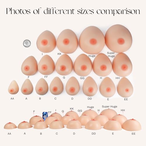 Vollence Silicone Breast Forms Fake Boobs for Mastectomy Prosthesis Transgender4