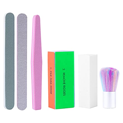 OKwife 1Set Professionelles Nagelfeilen-Set mit Puffer-Nagelhauttrimmer Nagelhautschieber