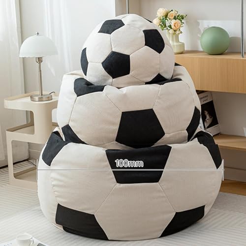 ビーンバッグチェア サッカーの形をした怠惰なソファビーンバッグ畳子供用小さなソファ椅子 ソファベッド(大きい) [2]