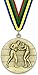 Médaille en métal personnalisable – Boxe – Couleur or – 6,4 cm – Ruban inclus – Couleurs de ruban – olympique