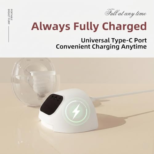 Image of Wearable Breast Pump Hands Free, Portable Electric Breast Pump, Wireless Breast Milk, Quiet Operation, 9 Suction Levels, Rechargeable for Nursing Moms (1 psc)