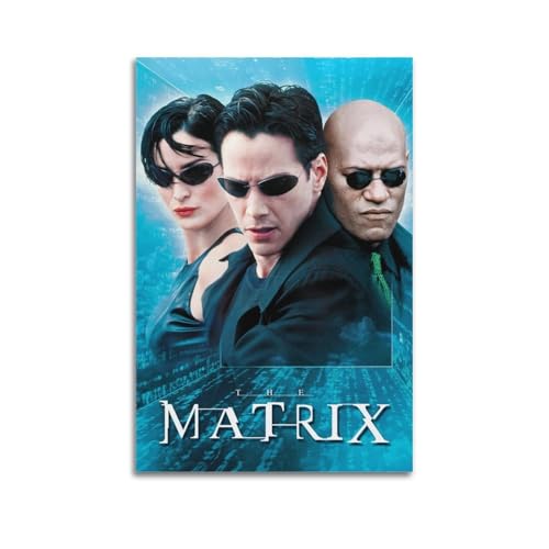 DPSMCZWQ Póster decorativo de la película The Matrix de personajes, lienzo para pared e impresión artística moderna para decoración de dormitorio familiar, 20 x 30 cm