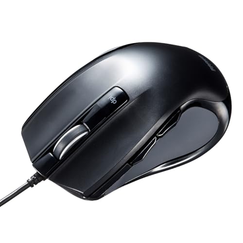 Souris Blue LED USB SANWA SUPPLY noire pour optimiser votre espace de télétravail