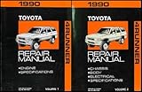  1990 Toyota 4Runner Repair Shop Manual Set Original