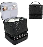 Brynnl Nail Polish Organizer Case,Fingernail Polish Travel Organizer with Handle, Holds 30 Bottle...