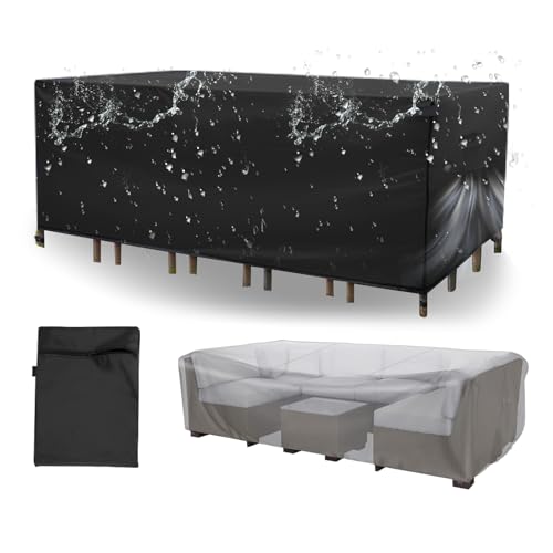 Patio Furniture Covers Set Waterproof, 420D Anti UV&Anti Tears&An...