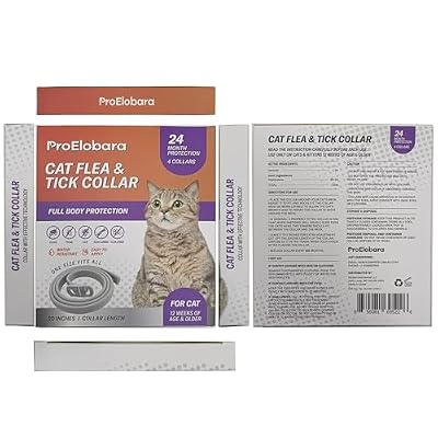 Flea and Tick Prevention Collars for Cats: Effective Pet Flea & Tick Treatment for Cats - Waterproof Adjustable Flea Tick Collars for Large & Small Cat, Outdoor Fleas Ticks Control for Kittens 4 Pack