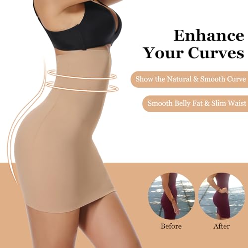 JOYSHAPER High Waist Half Slips for Women Under Dresses Tummy Control Shapewear Slip Slimming Body Shaper2