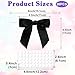 HINZIC 20pcs Twist Tie Bow for Wrapping, Premade Bow Decor, Small Satin Ribbon Bowknot for Christmas Birthday Party Candy Cookies Treat Bags Decoration- Black
