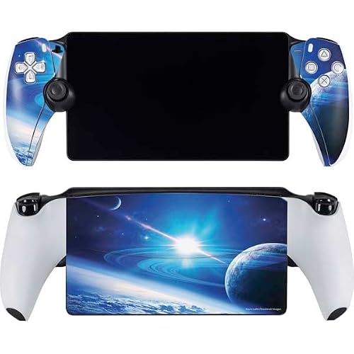 Skinit Decal Gaming Skin Compatible with Playstation Portal Remote Player - Officially Licensed View of a Planet as it Looms in Close Orbit and with Rings Design