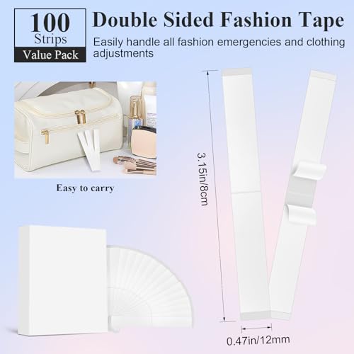 PITHER Fita dupla face para roupas, adesivo forte à prova d'água à prova de suor para manter as rou