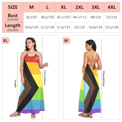 Vestido largo sin mangas Progress Pride que soluciona tu look del orgullo 6