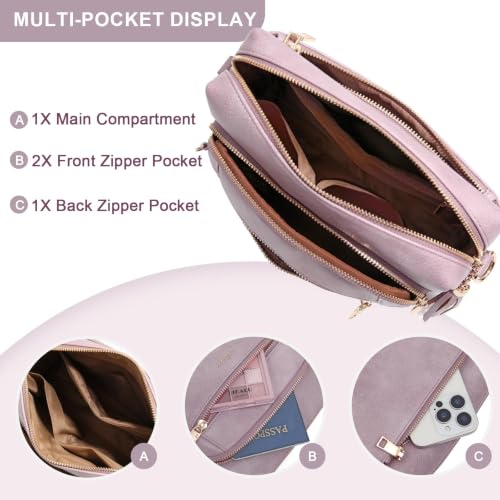 Image of Vegan Leather Crossbody Bags for Women Anti theft Purses and Handbag