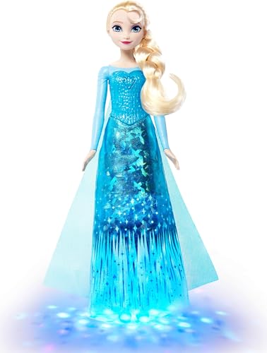 Mattel Disney Frozen Singing Elsa Doll with Lights & Music,