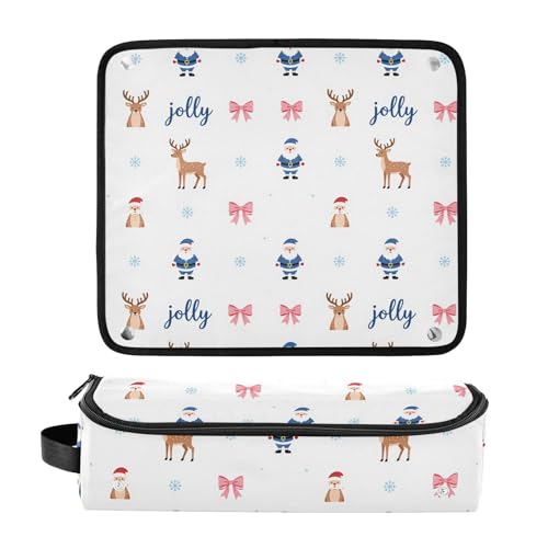 Bolsa de viaje para herramientas de cabello para mujer con tapete resistente al calor y organizador impermeable para rizador, plancha y secador miniatura 3
