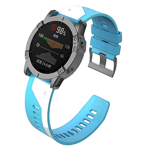 NDJQY Pulseira de relógio de ajuste rápido de 22 26 mm para Garmin Fenix 6 6X Pro 5X 5 Plus 3HR 935