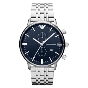 Emporio Armani Men’s Three-Hand Leather Watch