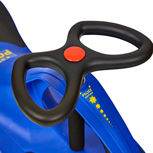 Police Wiggle Car Ride On Toy – No Batteries, Gears Or Pedals – Twist, Swivel, Go – Outdoor Ride Ons For Kids 3 Years And Up By Lil’ Rider (Blue) #TOP4
