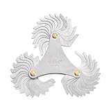 HARFINGTON America SAE Type 4-84 Screw Thread Pitch Gauge Tool Pitch Cutting Gauge Caliper Gauges Measuring Tool for Industrial Measurement