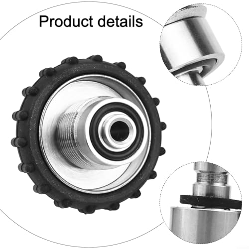 Adaptador G5/8 a 8 mm macho para tanque de buceo DIN con cubierta de acero 6