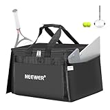 NEEWER TB01B Tennis Ball Hopper Basket, Heavy Duty Polyester Carry Bag for NEEWER TB01S Ball Picker, Portable with Side Pockets, ONLY The Bag Included