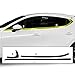 BOGAR TECH DESIGNS for Mazda 3 Hatchback 2019-2026 Side Window Chrome Delete – Precut Vinyl Trim Overlay, Gloss Black Blackout Appearance