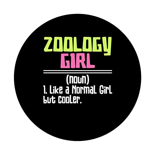 Like A Normal Girl But Cooler Care Zoo Keeper PopSockets Swappable PopGrip, Black - Image 3