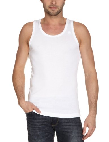 G-Star Hombre Base T-Shirt pack de 2 camisetas de cuello redondo en color blanco esencial