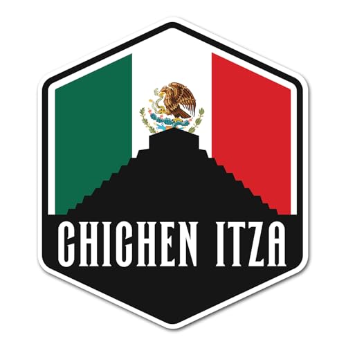 2 x 10 cm Chichen Itza Vinyl-Aufkleber – Mexiko-Flagge, Stadt, Sehenswürdigkeiten, Reisen, Geographie, Urlaub, Standort, Aufkleber, Scrapbook, Aufkleber #83466