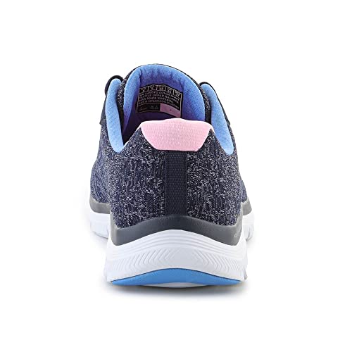 Image of Skechers Women's Flex Appeal 4.0 Sneaker | Sporty lace-up sneaker, Machine washable, Air-Cooled Memory Foam cushioned insole, Super flexible rubber traction outsole,