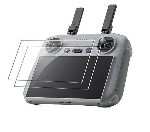 �y2���Z�b�g�zDJI Mini 4 Pro/DJI Air 3 / DJI Air 3S ���M�@ �p �K���X �t�B���� DJI RC 2 �����K���X�ی�t�B���� YAJOJO �ی�t�B���� �R���g���[���[�p�t�B���� �w��h�~ �����ߗ� �C�A�[�� �d�x9H 