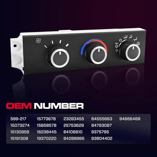 image for XIMAKA 599-217 Front A/C Heater Climate Control Module Fit for 1996-20