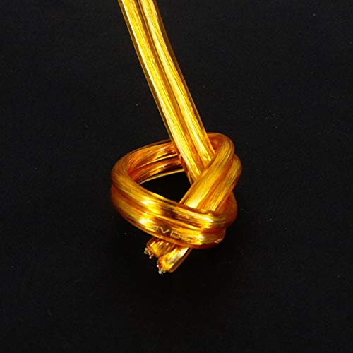 Geeyu ZHaonan-Fil de cuivre Ligne parallèle Transparente de Fils électriques de 10 mètres, Deux câbles Plats Noyau pour Lampe de Table à Lustre Ligne de cuivre en Cristal Pièces de Rechange Cover