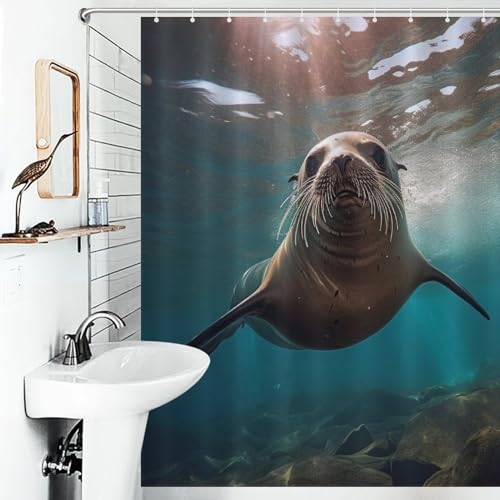 Rideau de douche phoque en tissu imperméable de qualité supérieure pour hôtel - 6