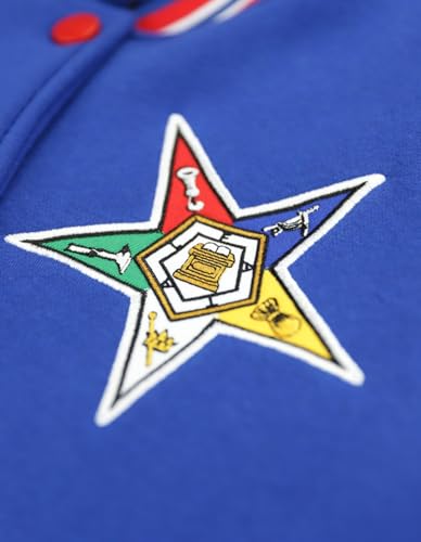 Order of The Eastern Star Fleece Jacket Royal Blue3