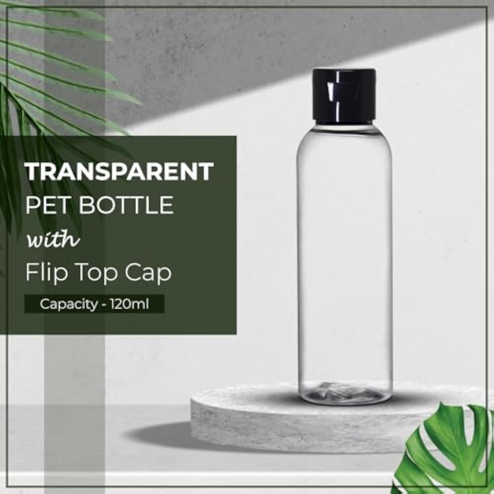 120ml Empty Clear Plastic Bottles for Travel Size Cosmetics